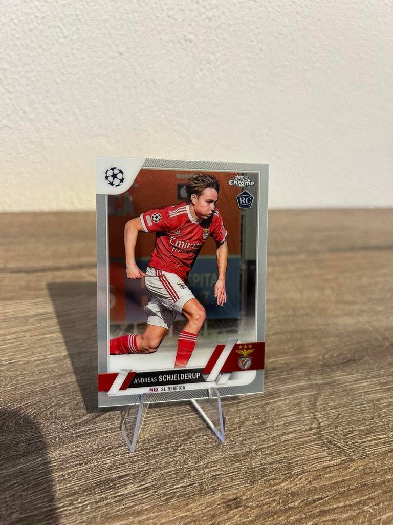 Andreas Schjelderup 2022-23 Topps Chrome UCL #170 RC Rookie, Ophalen of Verzenden, Zo goed als nieuw, Buitenlandse clubs, Spelerskaart