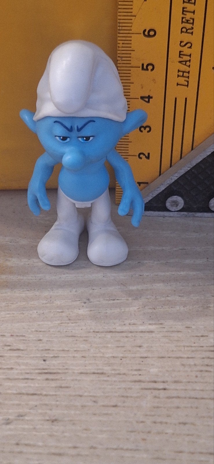 Smurf poppetje moppersmurf (111026), Verschillende Smurfen, Malibu, Ophalen of Verzenden, Zo goed als nieuw