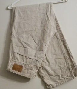 eigenlijk nieuwe GANT Jeans Broek zandkleur katoen W33 L34, Kleding | Heren, Ophalen of Verzenden, Zo goed als nieuw, Maat 48/50 (M)