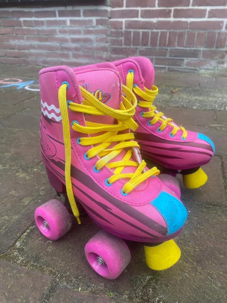 Roze rolschaatsen, Kinderen en Baby's, Speelgoed | Buiten | Rolschaatsen, Ophalen of Verzenden, Gebruikt, Kinderen