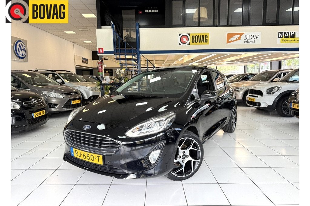 Ford Fiesta 1.0 EcoB. Titanium Bovag Garantie Panoramadak, Auto's, Euro 6, Origineel Nederlands, Bedrijf, Handgeschakeld