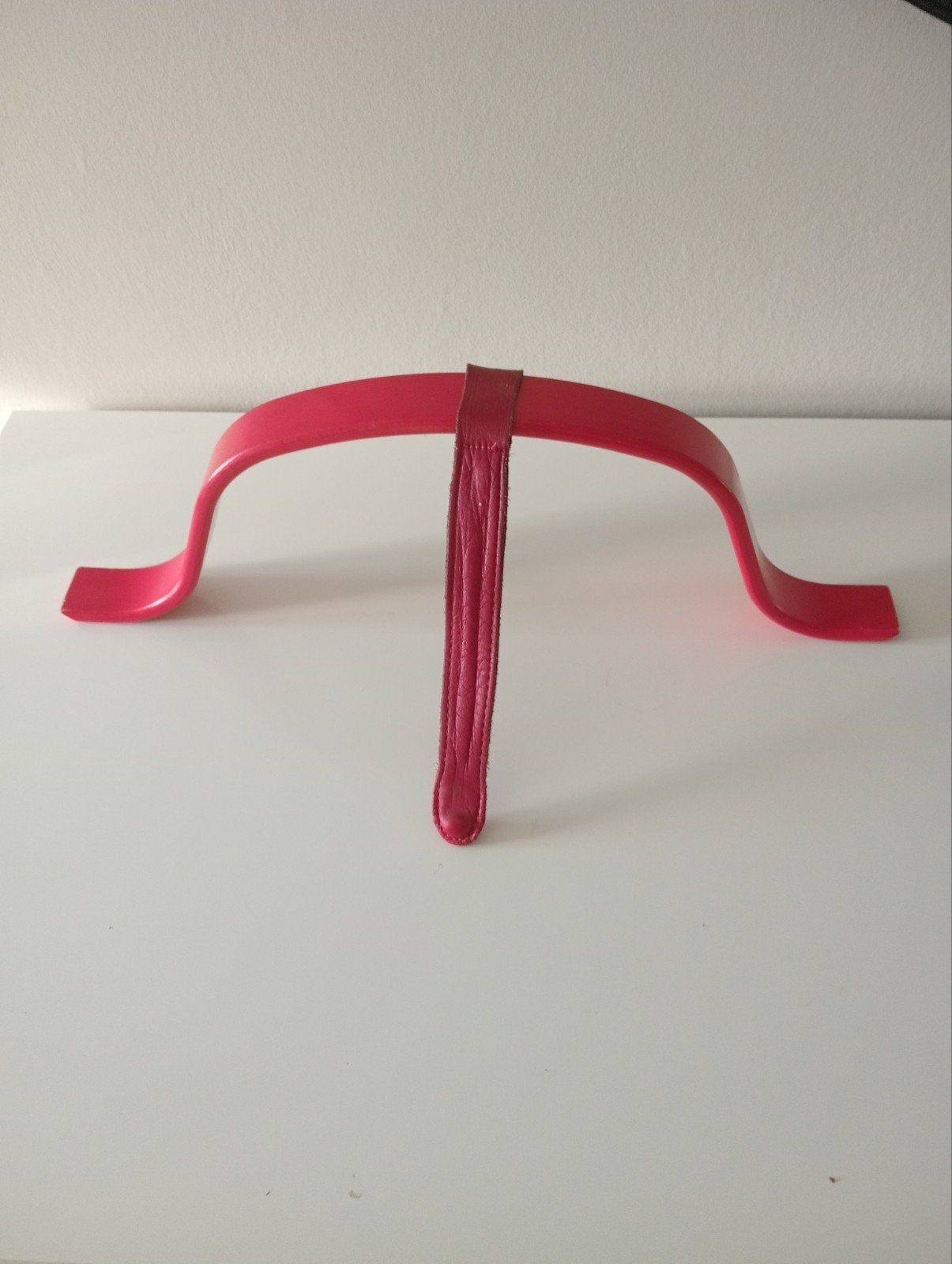 Stokke Trip Trap Beugel met Leertje - Roze, Ophalen of Verzenden, Gebruikt, Meegroeistoel, Gordel(s)