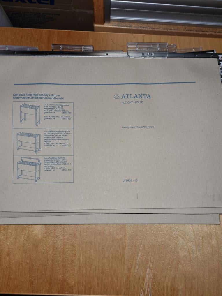 10x Atlanta hangmappen folio voor dossierkast/ladeblok, Ophalen of Verzenden