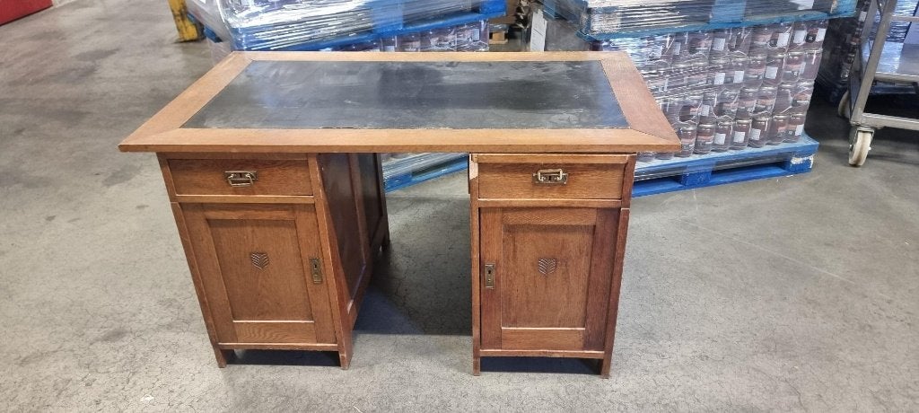 áut eiken bureau, Ophalen, Gebruikt, Hout, Bruin