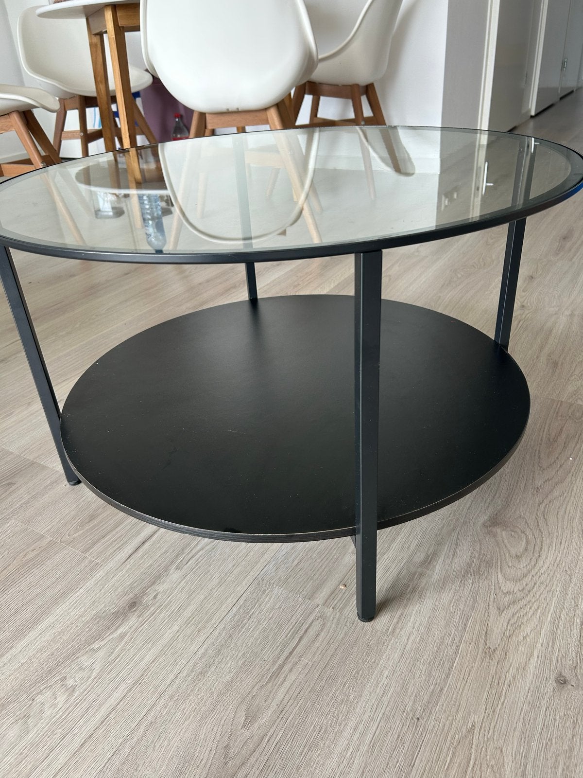 IKEA VITTSJÖ salontafel, Huis en Inrichting, Tafels | Salontafels, Ophalen, Gebruikt, Rond, 50 tot 100 cm