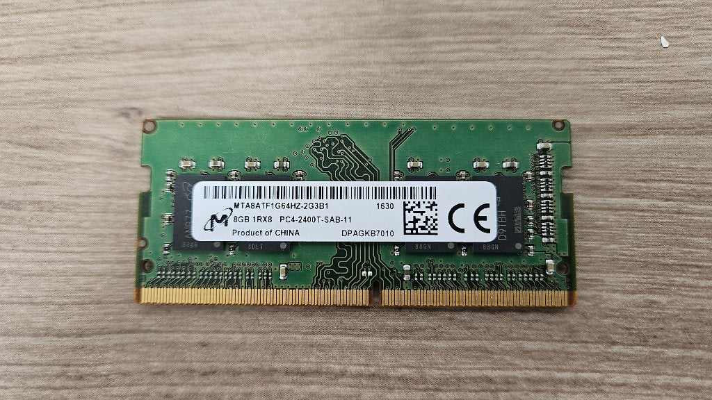 Micron  8GB DDR4 SODIMM @2400Mhz, Computers en Software, RAM geheugen, Ophalen, Gebruikt, DDR4, Laptop
