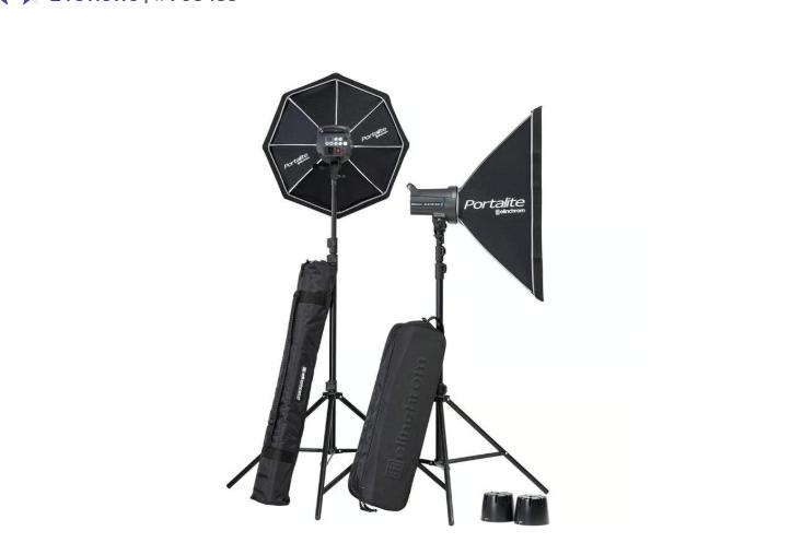 Elinchrome flitsset D4-lite, Ophalen, Zo goed als nieuw, Lamp of Flitsset