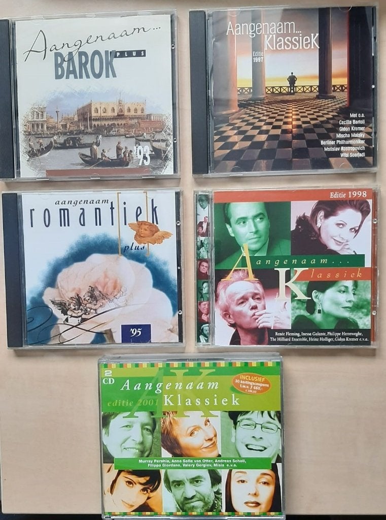 Aangenaam Barok, Romantiek en Klassiek (5 CD's), Cd's en Dvd's, Verzenden, Classicisme, Zo goed als nieuw, Overige typen