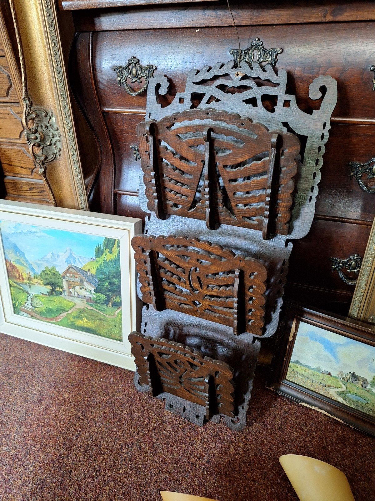 Oude Kranten hanger., Antiek en Kunst, Ophalen