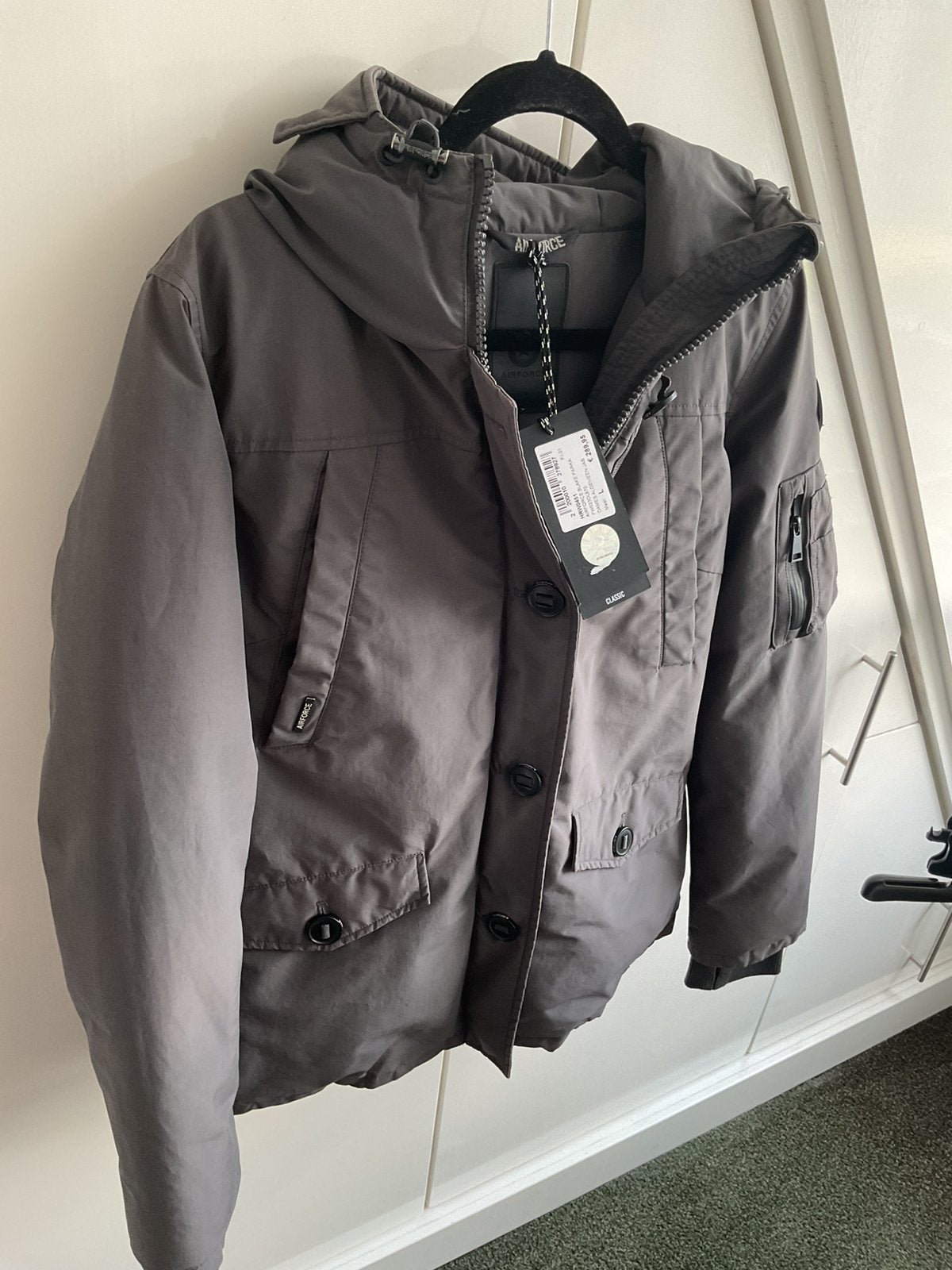 Airforce grijze blake parka jas maat L, Ophalen of Verzenden, Zo goed als nieuw, Maat 42/44 (L), Grijs