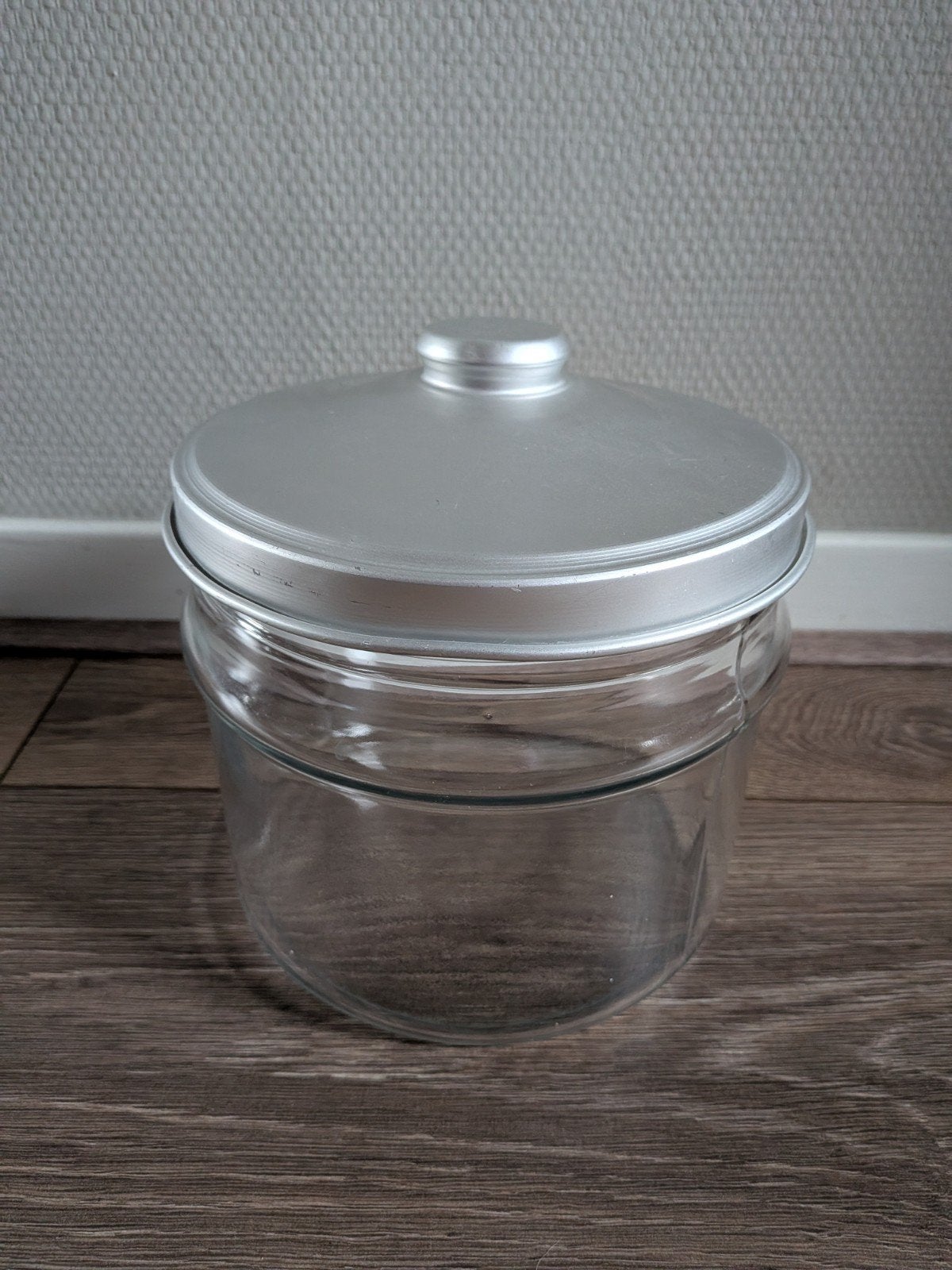 Glazen voorraadpot met deksel, Ophalen of Verzenden, Gebruikt
