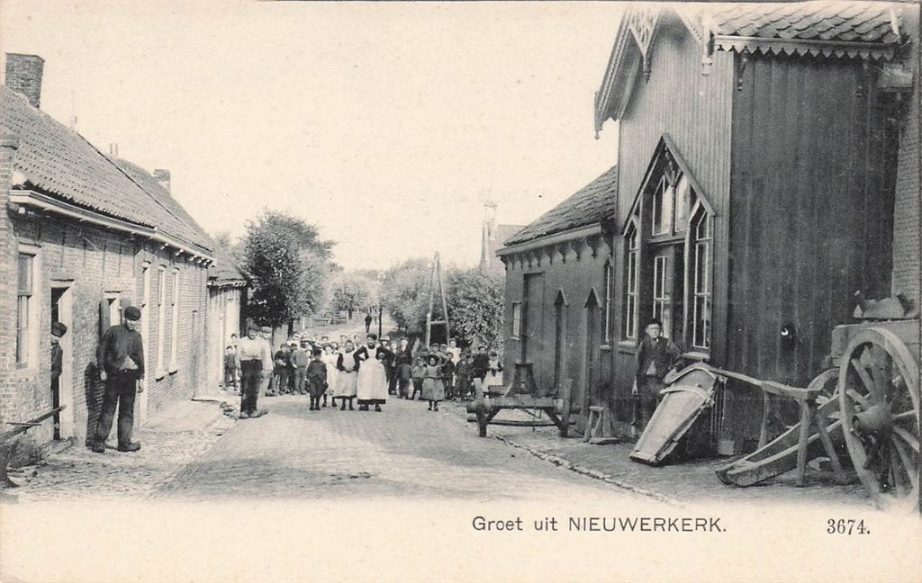 703-328-003 Groet uit Nieuwerkerk, Verzenden, Voor 1920, Zeeland