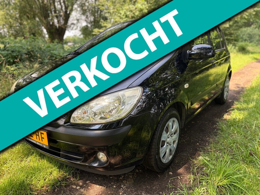Hyundai Getz 1.4i Active S-Edition/Airco/P.sensor/NEW APK/E., Auto's, Hyundai, Zwart, 4 cilinders, Zwart, Origineel Nederlands