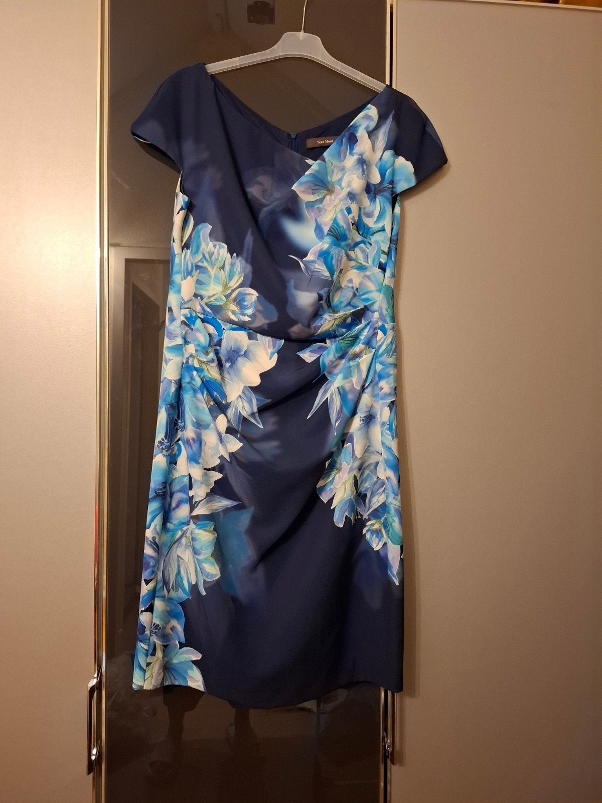 Elegant Blauwe jurk en Bolero - Maat 40/42, Maat 38/40 (M), Blauw, Ophalen of Verzenden, Zo goed als nieuw