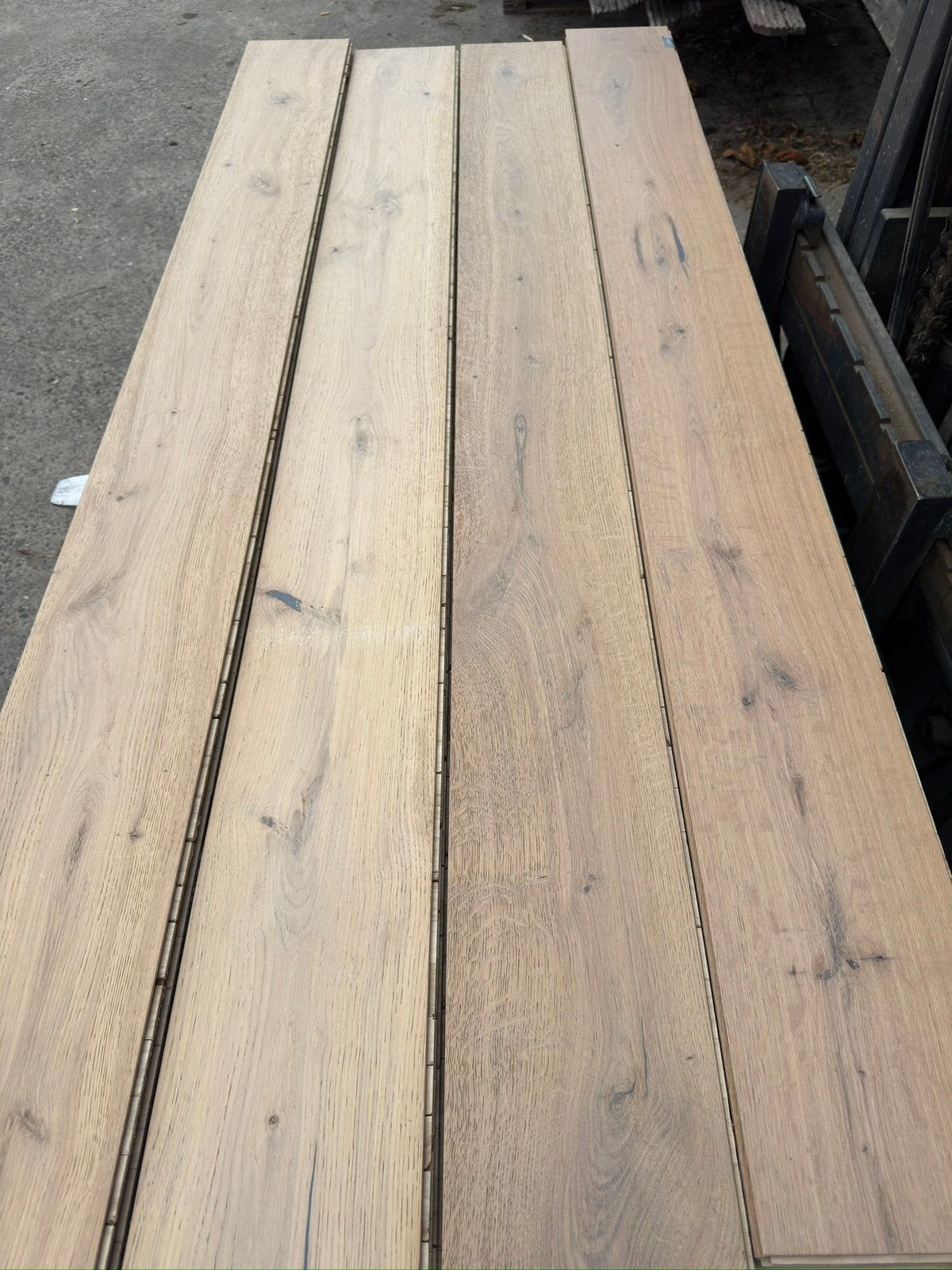 Eiken vloer 39 m2 lamelparket 19 cm breed 1,5 jaar oud, Doe-het-zelf en Verbouw, Vloerdelen en Plavuizen, Ophalen, Vloerdelen of -planken