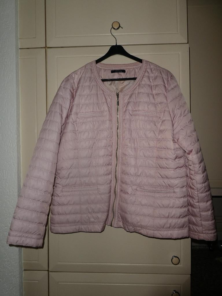 NIEUW Paprika korte jas maat 48 dames lichtroze doorgestikt, Verzenden, Maat 46/48 (XL) of groter, Nieuw, Roze