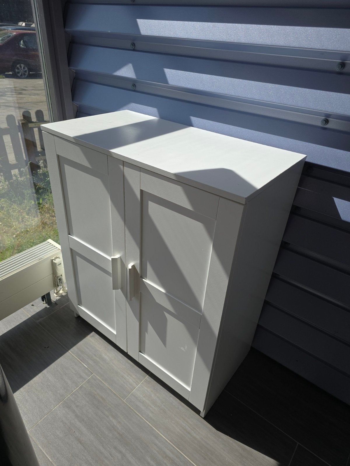 Witte Kast met Dubbele Deuren - 95x78x41cm, Huis en Inrichting, Kasten | Overige, Ophalen, Gebruikt