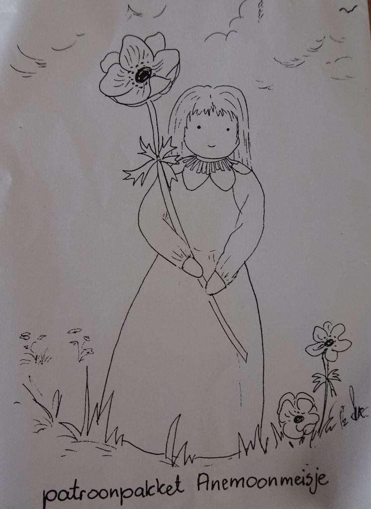 Viltpakketje Anemoonmeisje - Atelier Amarant (1996), Ophalen of Verzenden, Nieuw, Boek of Patroon, Wolvilt