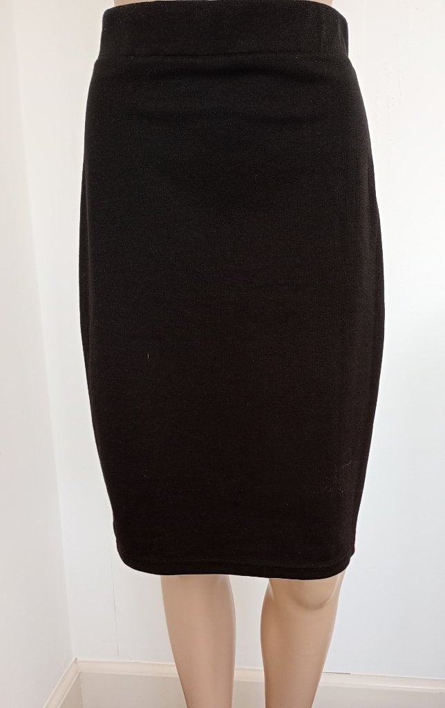 Sale! rok zwart met bies nieuw M, Maat 38/40 (M), Zwart, Nieuw, Ophalen of Verzenden