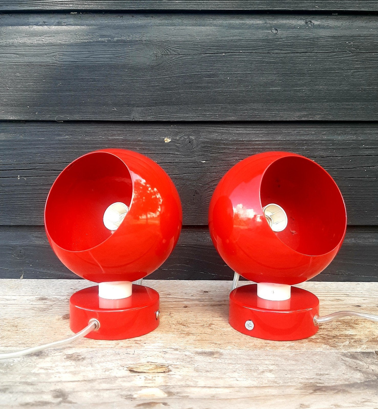 Vintage Magneet Bollamp - (Deens / Space age / Frandsen), Ophalen of Verzenden