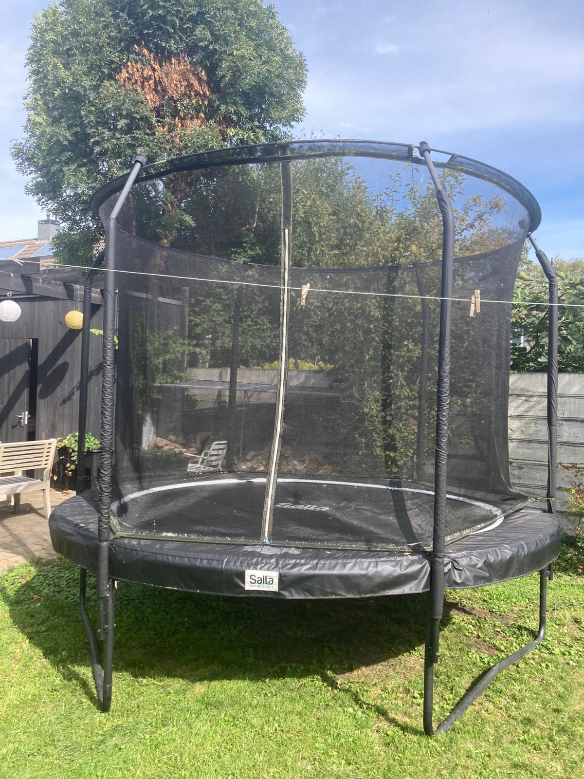 Salta trampoline 305 cm zwart, Ophalen, Gebruikt
