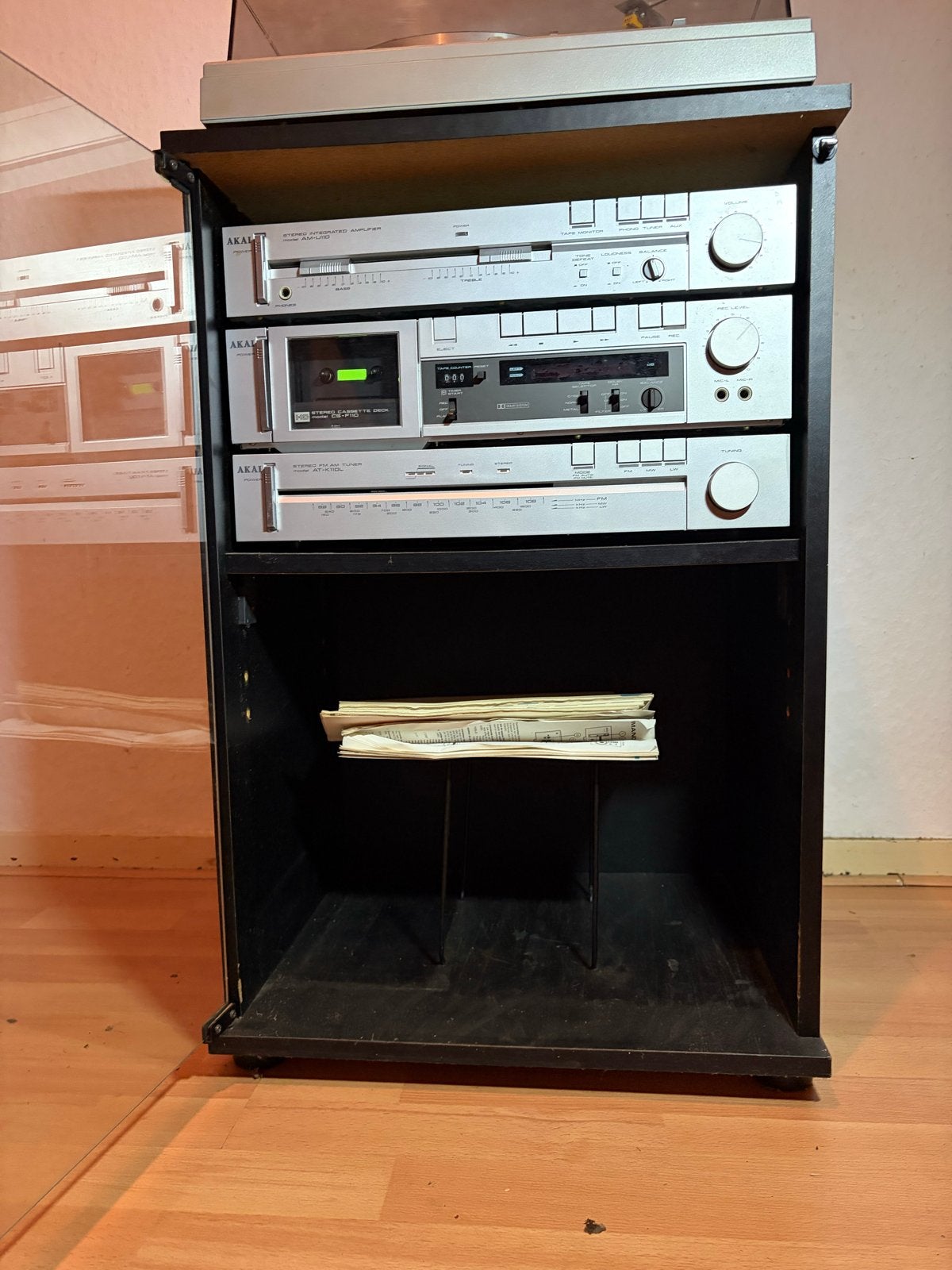 Akai Hifi Set Platenspeler, Versterker, Cassettedeck, Tuner, Ophalen, Gebruikt, Cassettedeck, Akai