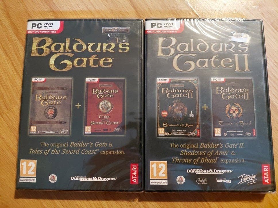 Pc BALDURS GATE 1 + 2 met expansion >> sealed cellofaan, 1 speler, Ophalen of Verzenden, Zo goed als nieuw, Vanaf 3 jaar