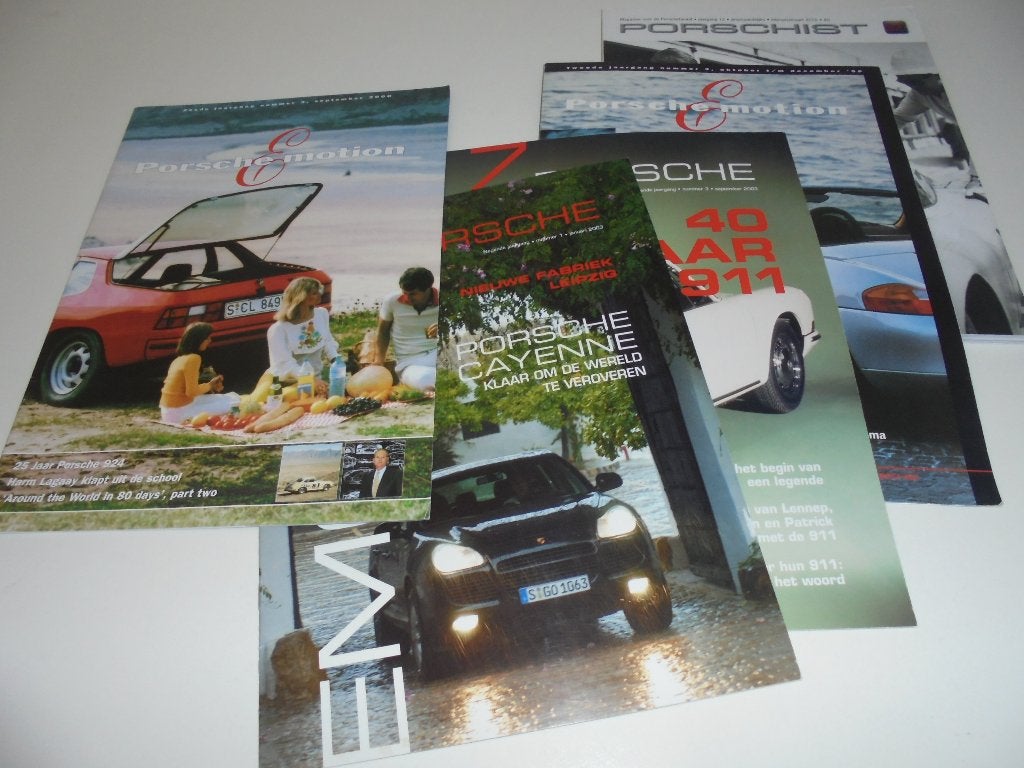 5 Porsche magazines in één koop, Ophalen of Verzenden, Zo goed als nieuw, Porsche