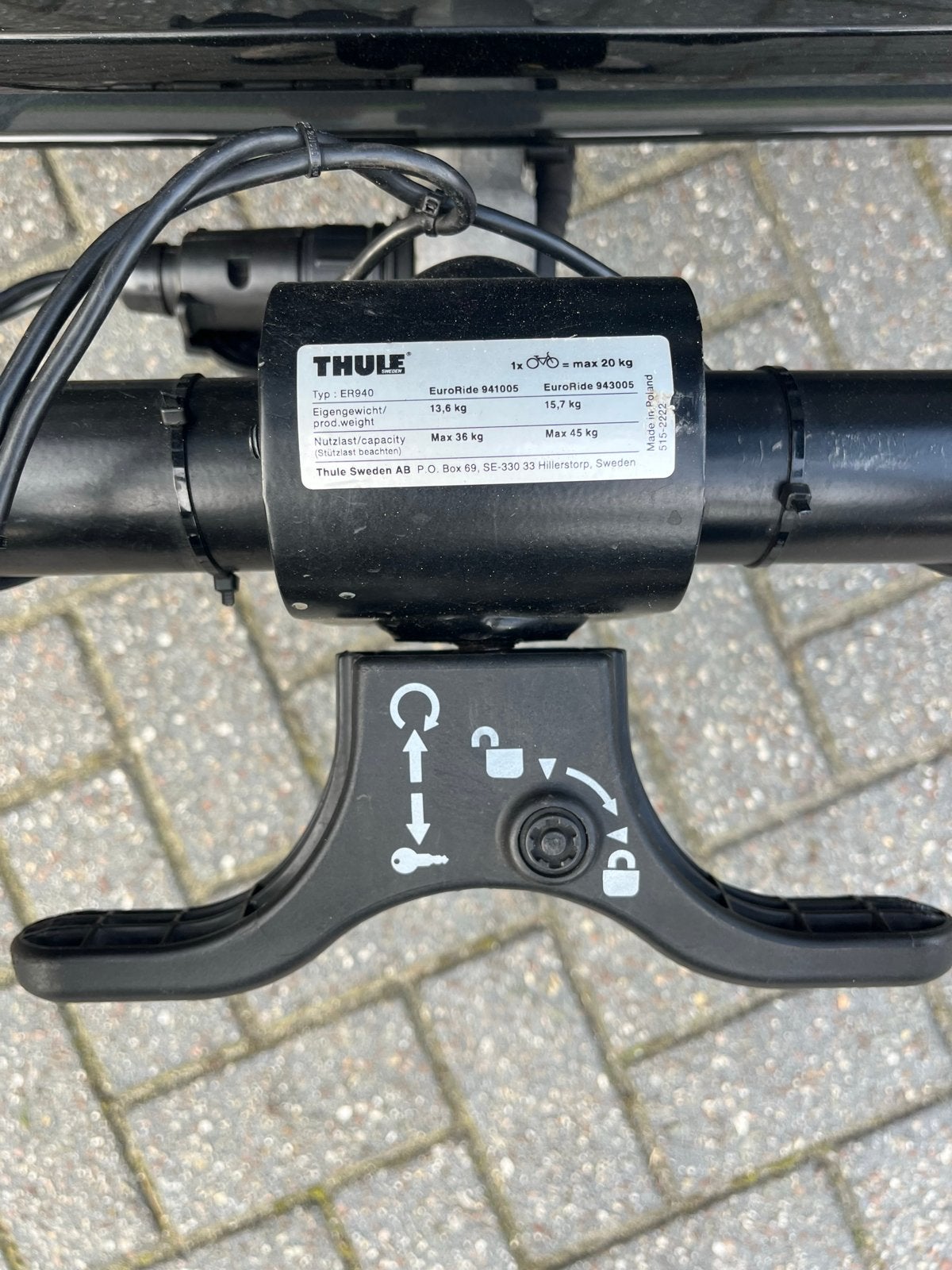 Thule EuroRide 940 fietsendrager voor 2 fietsen, Ophalen, Gebruikt