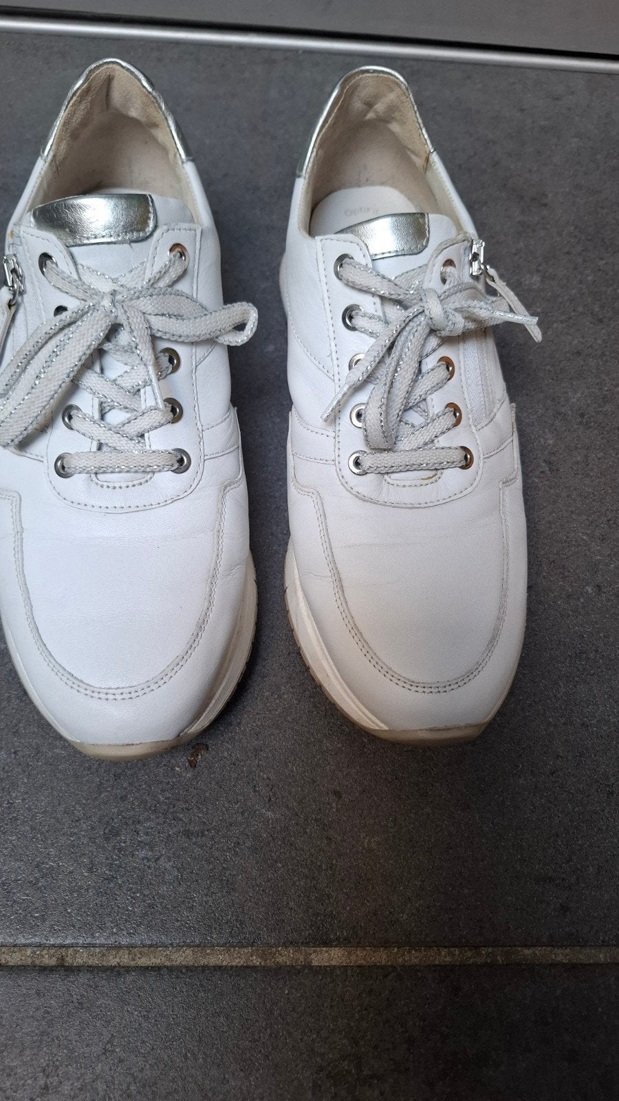 Gabor leren sneakers wit maat 40, Wit, Gabor, Ophalen of Verzenden, Sneakers of Gympen