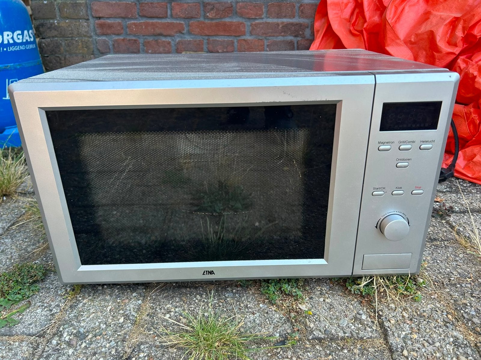 Zo goed als nieuwe combimagnetron/oven, Combimagnetron, Grill, Ophalen of Verzenden, Zo goed als nieuw