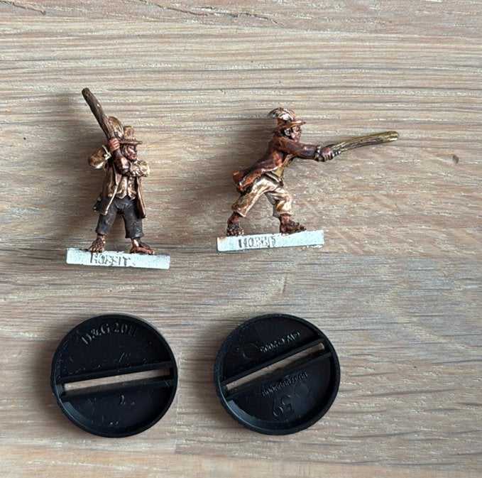 MESBG Hobbit Shirriffs 2x (metal), Hobby en Vrije tijd, Wargaming, Ophalen of Verzenden, Zo goed als nieuw, Warhammer