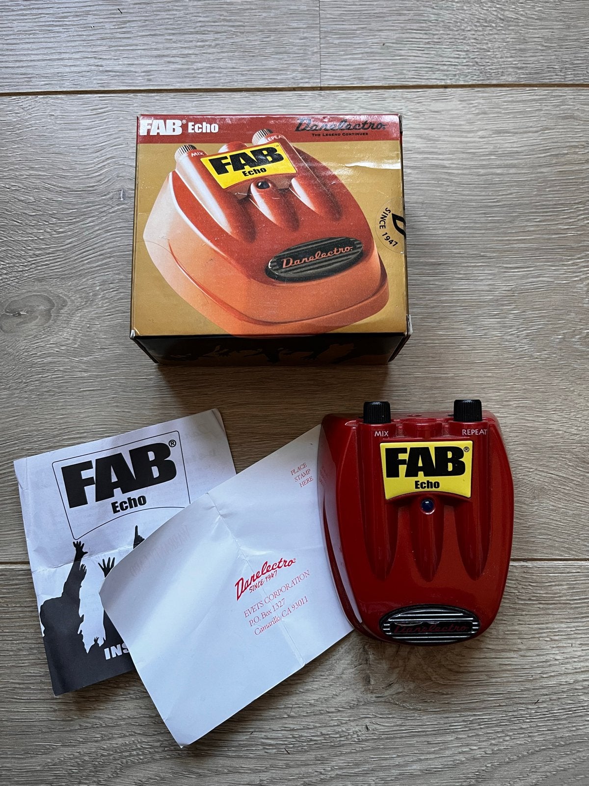 Danelectro FAB Echo gitaarpedaal - Zo goed als nieuw, Ophalen of Verzenden, Zo goed als nieuw, Delay of Echo