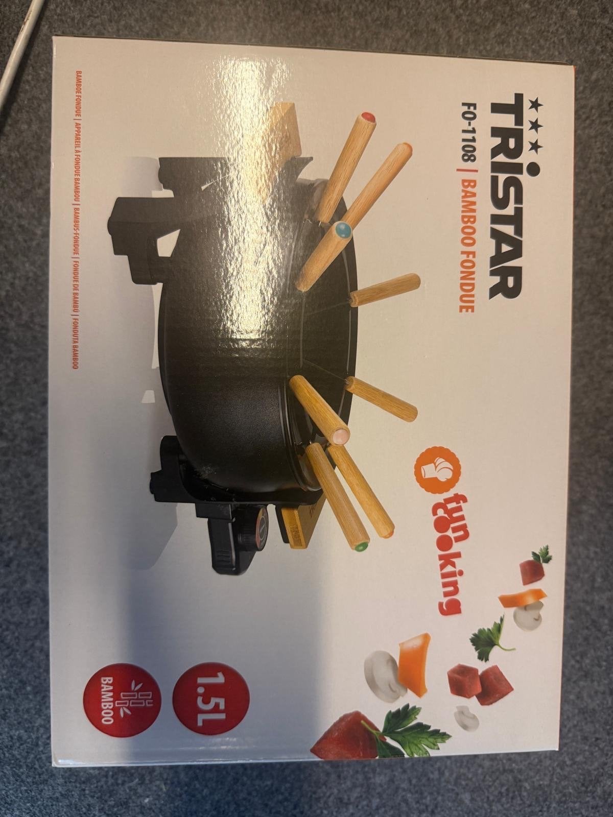 Gourmet racletteset en Tristar bamboe fondue set, Ophalen of Verzenden, Nieuw, 8 personen of meer