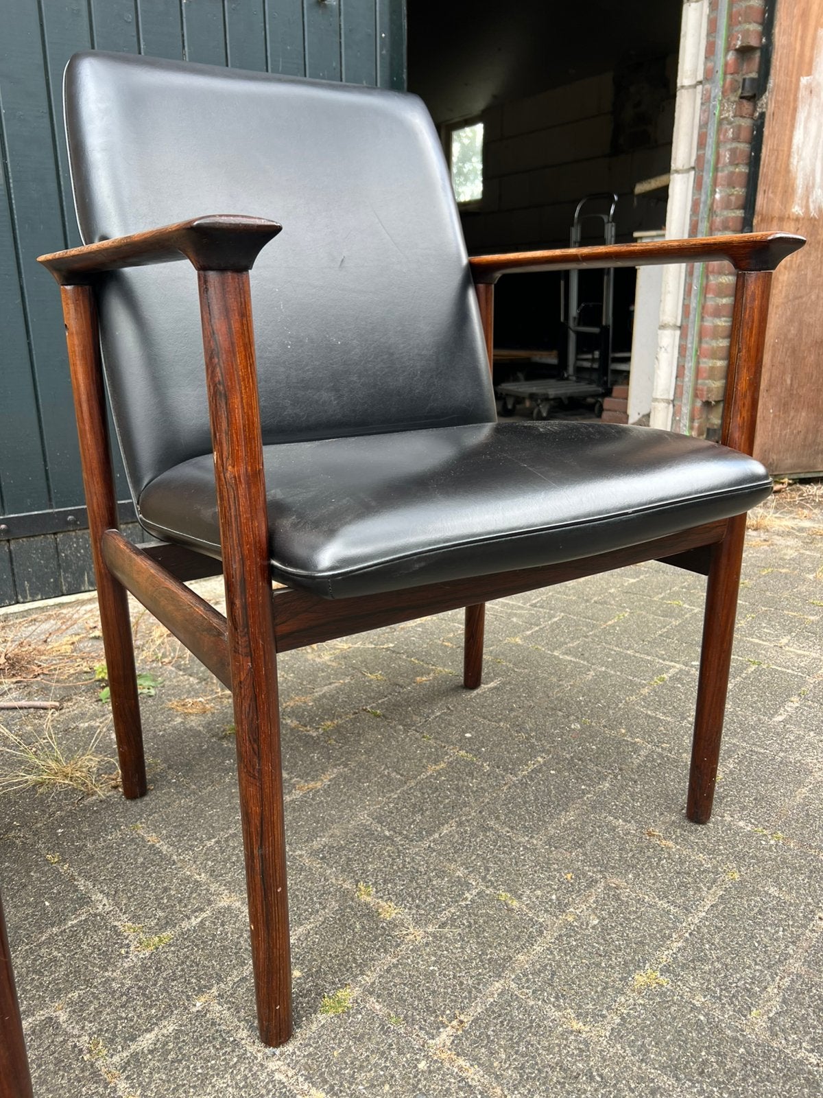 2x Vintage Fristho Impala fauteuil – Cor Bontenbal – Jaren60, Twee, ., Zwart, Ophalen of Verzenden