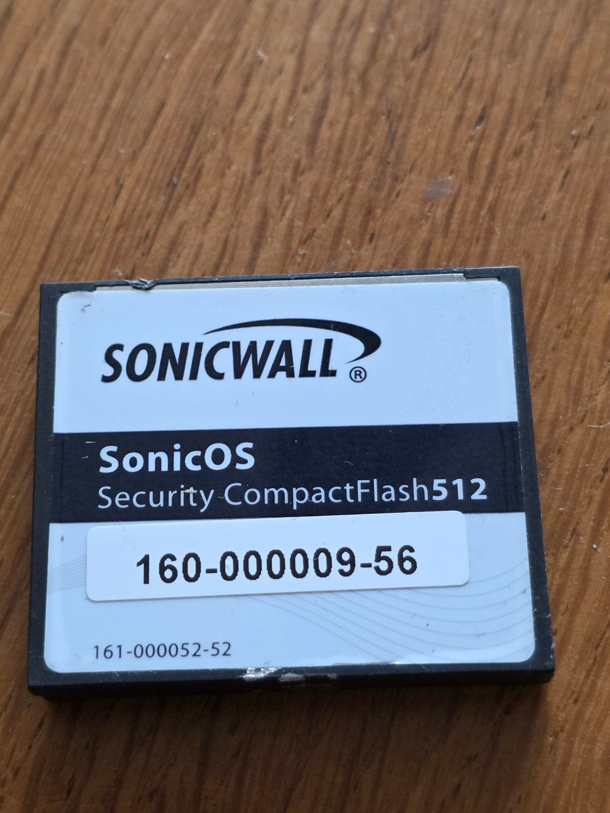 SonicWALL SonicOS Security CompactFlash 512MB, Ophalen of Verzenden, Gebruikt, Compact Flash (CF), Minder dan 2 GB