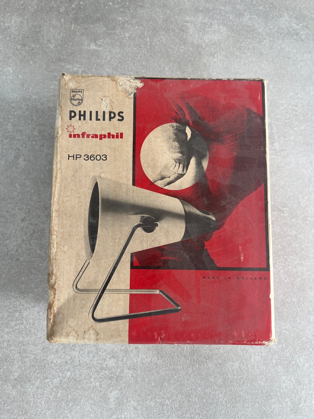 Vintage Philips Infraphil HP 3603 Infraroodlamp - Vintage, Witgoed en Apparatuur, Ophalen of Verzenden, Zo goed als nieuw, Overige typen