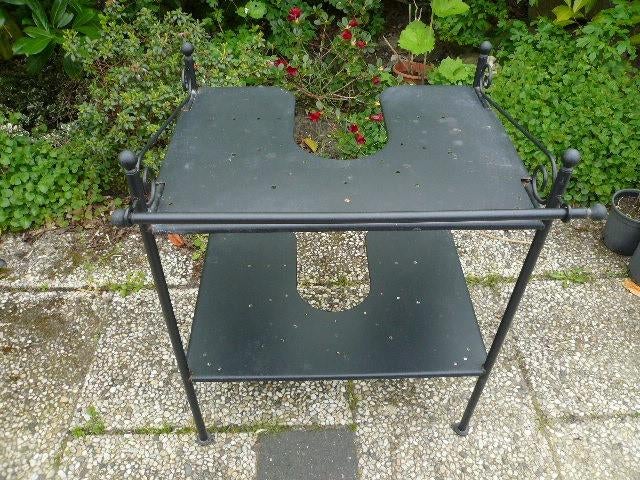 Wastafelrek, Ophalen