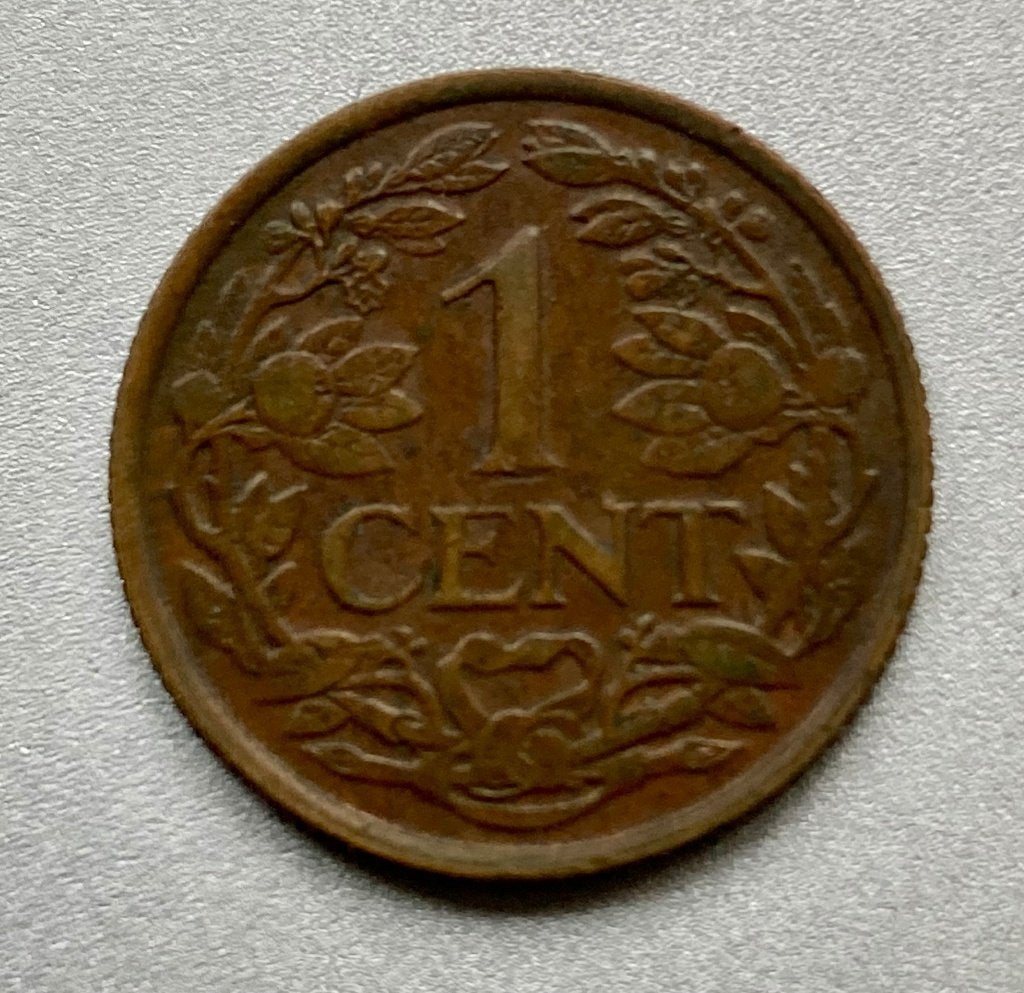 1 Cent Nederlandse Antillen 1959, Verzenden, Koningin Juliana, 1 cent, Losse munt