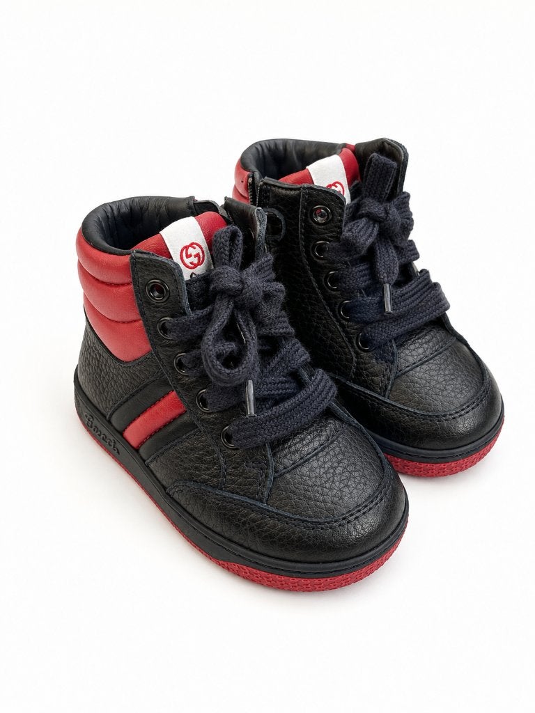 Gucci Baby High-Top Sneakers – maat 20, Kinderen en Baby's, Kindermode-accessoires, Blauw, Gucci, Ophalen of Verzenden, Zo goed als nieuw