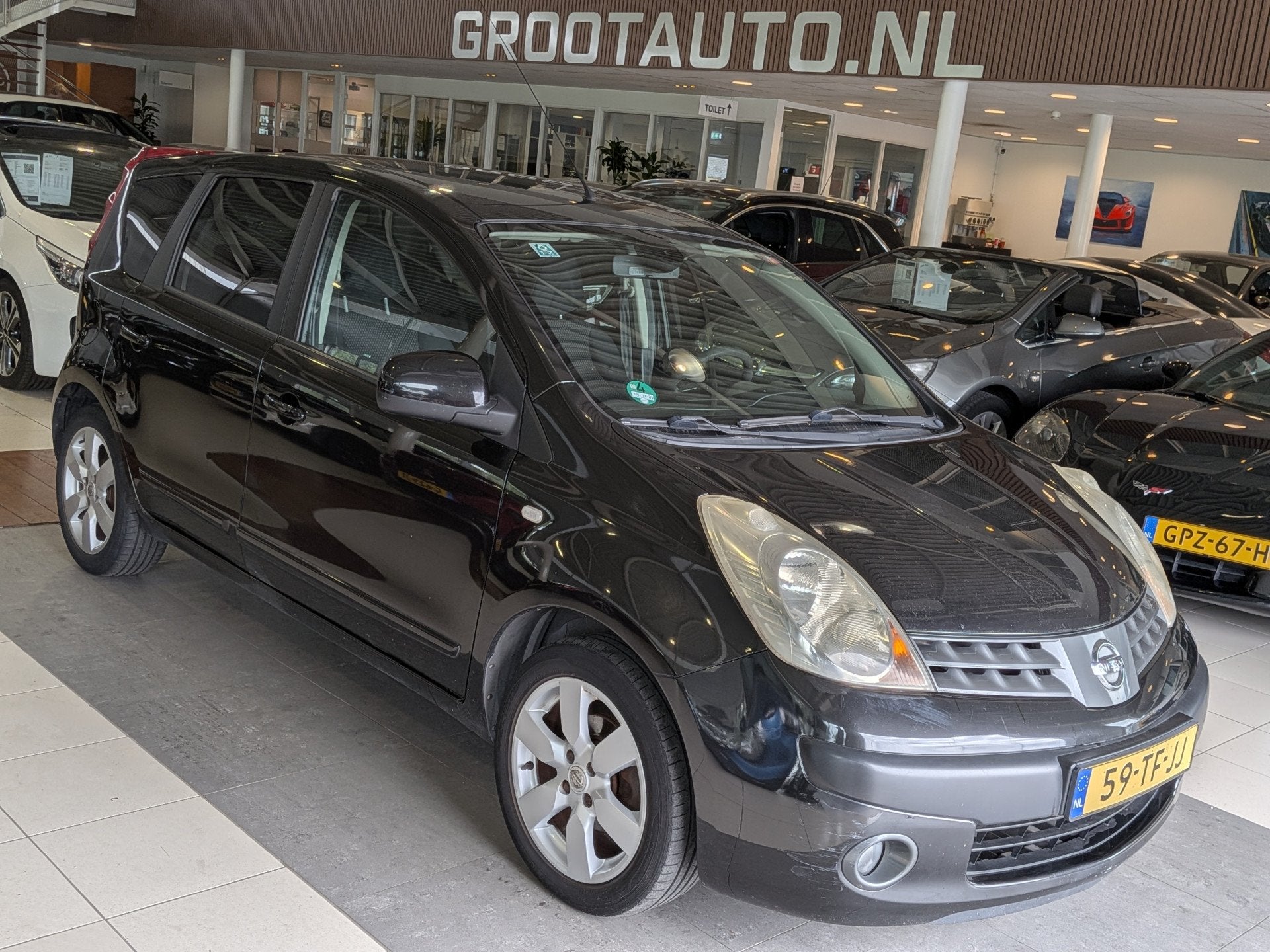 Nissan Note 1.4 First Note Airco, Climate Control, Stuurbekr, Auto's, Voorwielaandrijving, Stof, 4 cilinders, Zwart