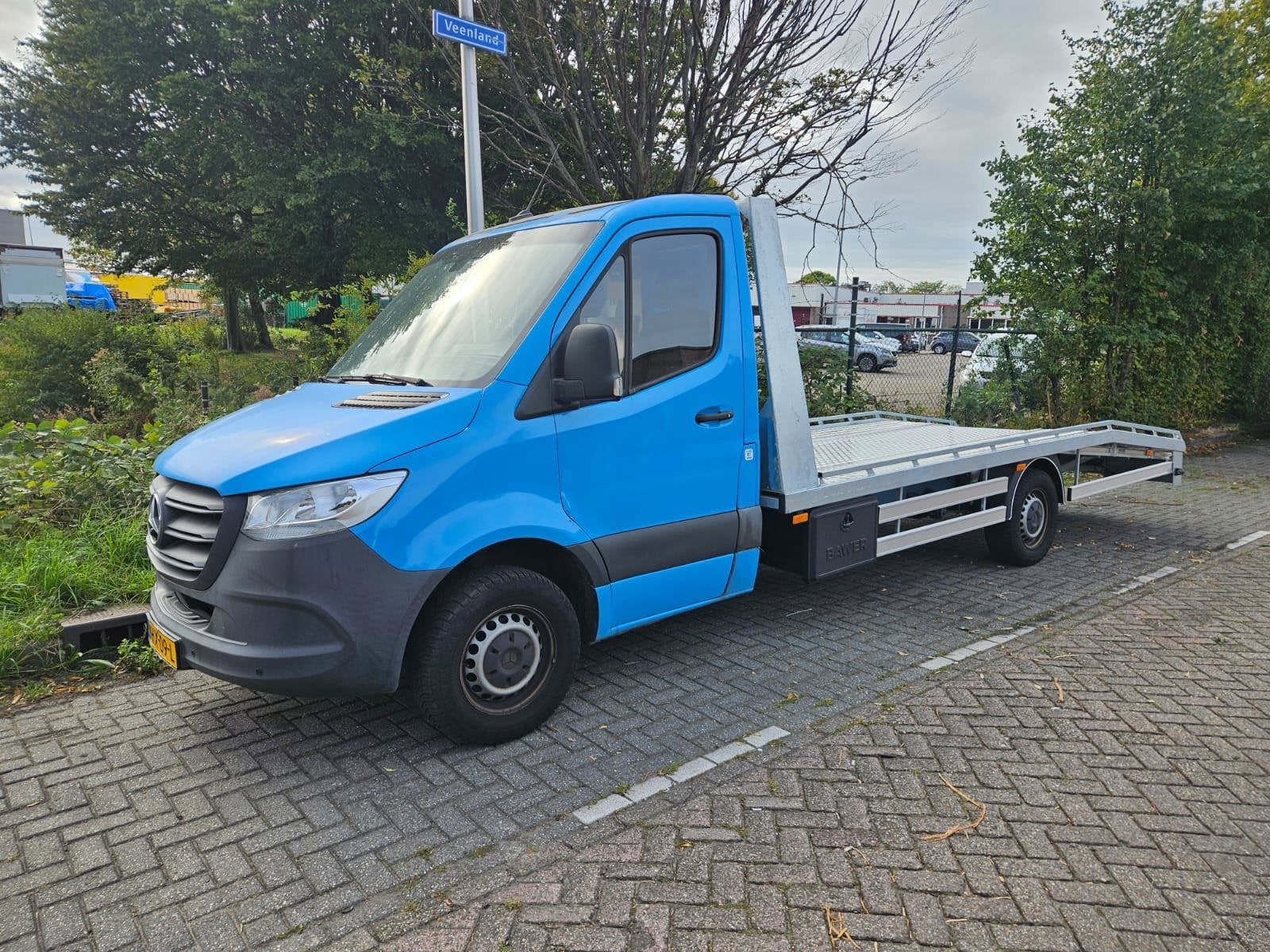 Mercedes-Benz Sprinter CDI Oprijwagen autotransporter 2020, Gebruikt, 4 cilinders, 2000 kg, Blauw