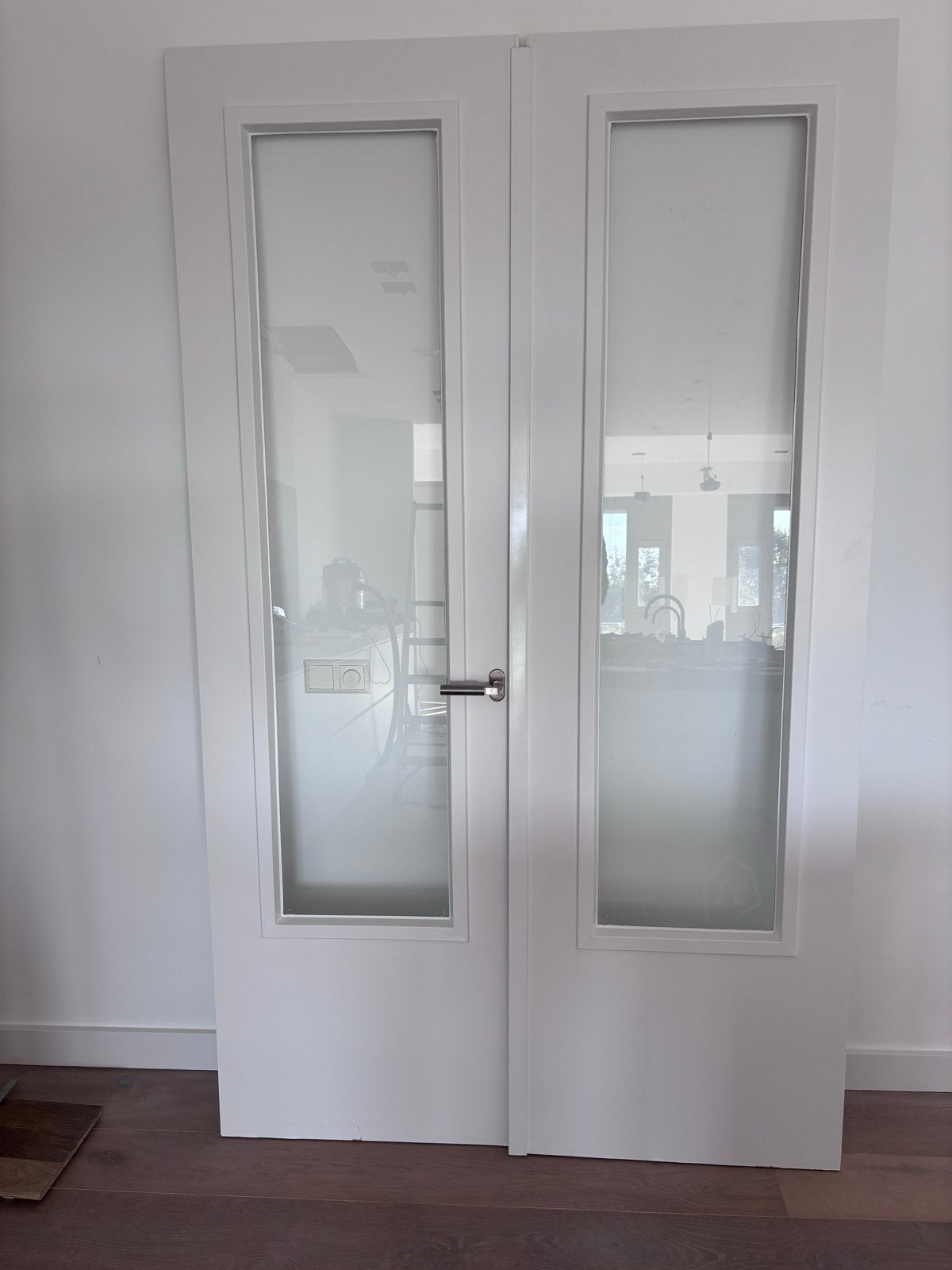 Set van 2 moderne binnendeuren met glas, Ophalen, Binnendeur, Zo goed als nieuw, Hout
