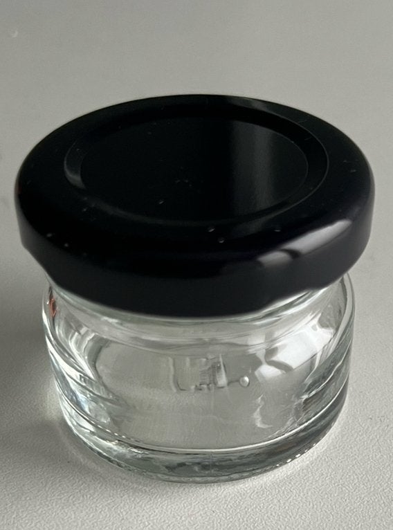 Ongebruikte glazen potjes met deksel 30 ml, Ophalen of Verzenden, Nieuw, Glas, Pot, Bus of Blik