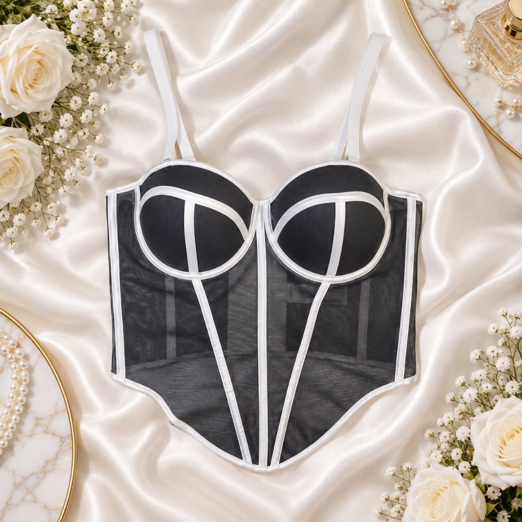 Korset – elegantie en vrouweiijkheid, Verzenden, Zwart, Body of Korset