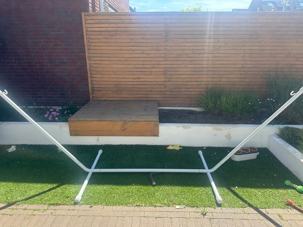 Fatboy Headdemock hangmat standaard (alleen standaard), Tuin en Terras, Gebruikt, Meerpersoons, Ophalen of Verzenden, Met standaard