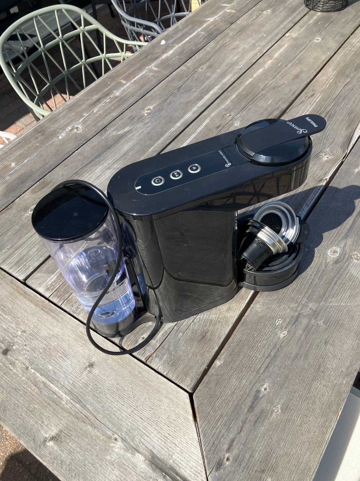 Philips Senseo Original Koffiepadmachine Zwart, Witgoed en Apparatuur, Ophalen, Koffiemachine, Zo goed als nieuw, 2 tot 4 kopjes