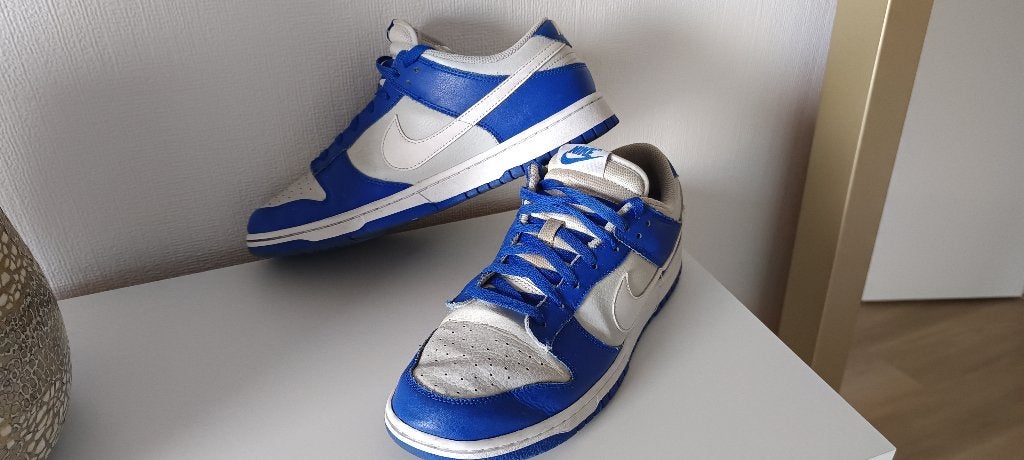 LEREN NIKE SNEAKERS, (maat45.5 )  25 euro, Blauw, Nike, Ophalen of Verzenden, Sneakers of Gympen