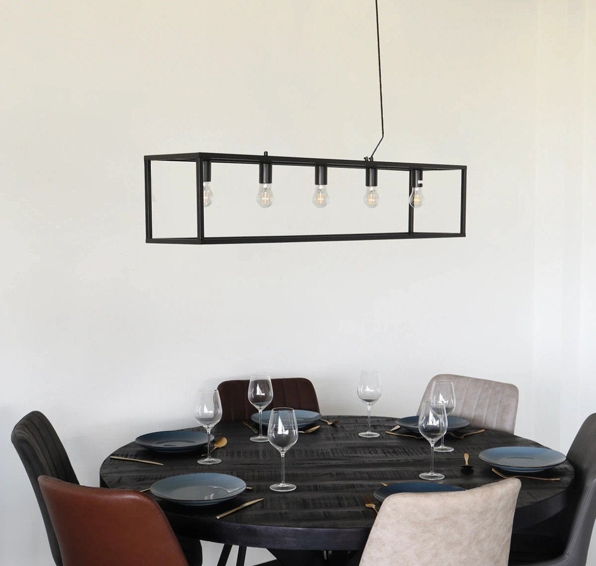 Nieuw in doos! Industriële plafondlamp Laura stoer sober, Ophalen of Verzenden, Nieuw, Minder dan 50 cm