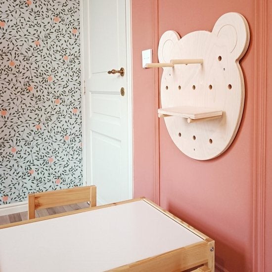 Houten wandplank Salt & Sugar - Berenhoofd pegboard, Ophalen, Zo goed als nieuw